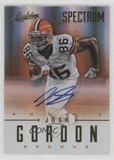 2012 Panini Absolute Rookie Spectrum Gold 259/299 Josh Gordon #137 Auto r1i