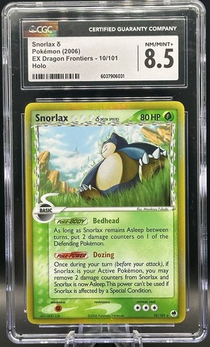 Snorlax δ graded CGC 8.5 for sale on eBay
