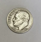 1949 P Roosevelt Dime 10c - Philadelphia 90% US Silver Coin