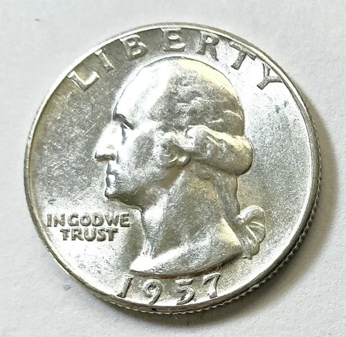 1957. X/FINE. +++  SILVER GEORGE WASHINGTON QUARTER