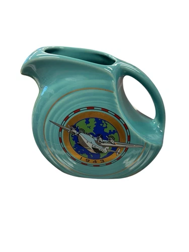 Fiesta HLCCA 2011 Juice Pitcher 1943 Clipper Plane Turquoise Fiestaware
