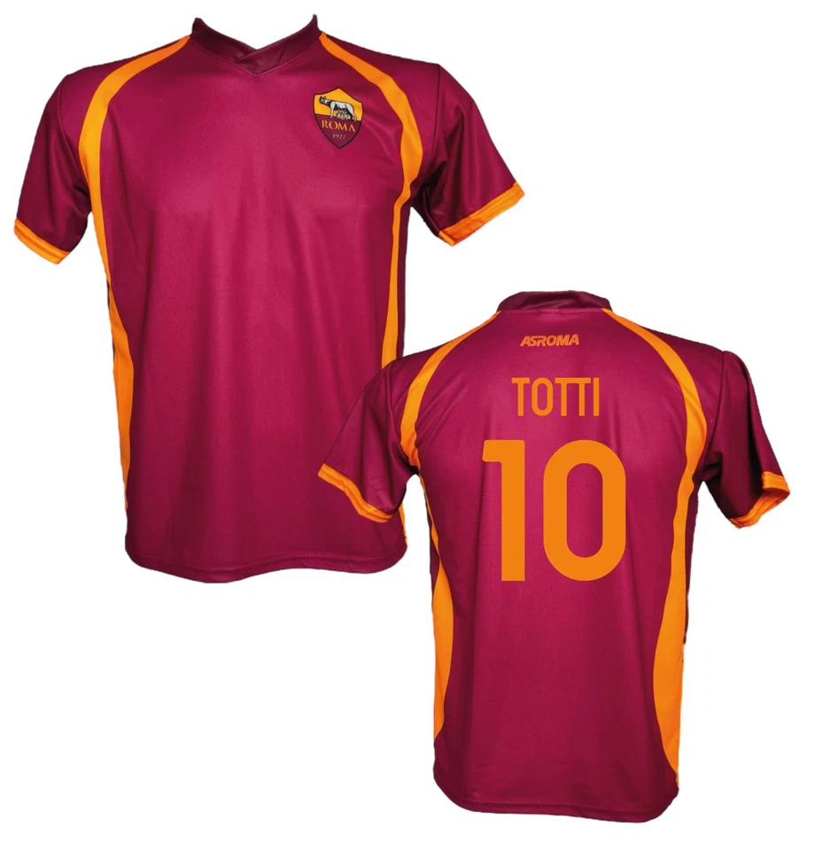 3R SPORT SRL Maglia Totti 10 Roma Home 2025 2026 ufficiale adulto ragazzo bambino