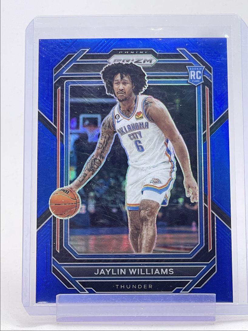 JAYLIN WILLIAMS 2022-23 PANINI PRIZM ROOKIE BLUE THUNDER #247 RC /199 Q3152