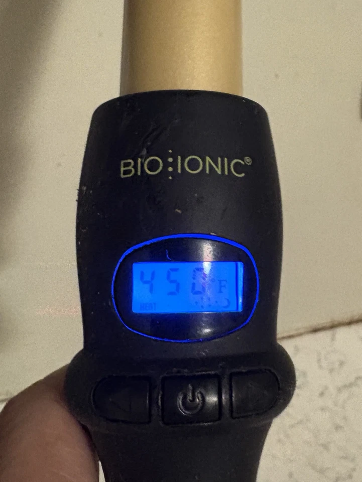 Bio Ionic GOLD PRO STYLING WAND - Model Z-GPT-CW-1.0 1 In Curling Iron WORKS! - Image 2 of 3
