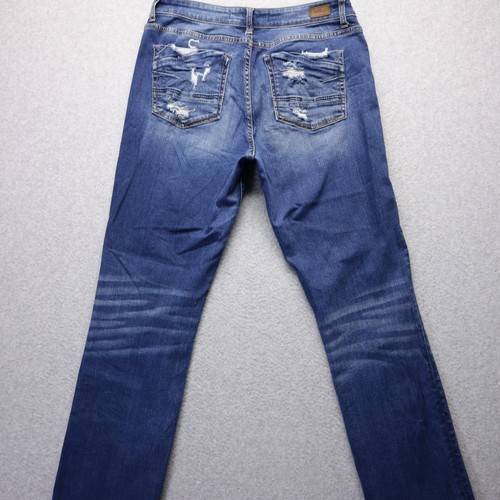BKE Gabby Jeans Womens 29x31.5 Curvy Fit High Rise Straight Distressed Denim - Picture 5 of 16