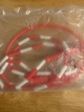 7  Red  White Deluxe Beaded Jump Rope New 