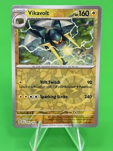 ⭐⭐⭐Pokemon Vikavolt S & V Stellar Crown Reverse Holo UC 053/142 NM!!⭐⭐⭐