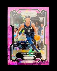 Stephon Castle 2024 Prizm Draft Picks #17 RC Purple Ice Prizm /149