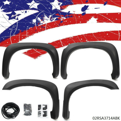 4PCS Fit For 2005-2011 Dodge Dakota Black Factory Style Fender Flares