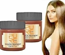 2X MAGICAL KERATIN HAIR TREATMENT MASK 5 SECONDS REPAIRS DAMAGE HAIR ROOT HAIR
