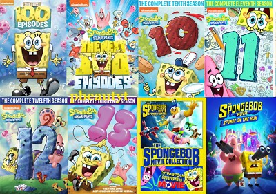 SpongeBob SquarePants Seasons 1-13+3 Movies DVD Sets First Next