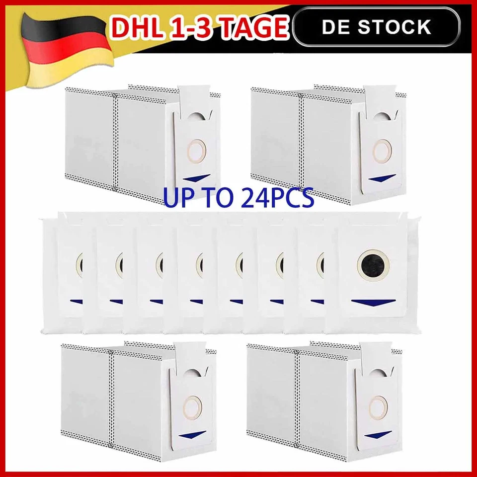 MARKENLOS 6-24 Stück Staubbeutel Zubehör für Ecovacs Deebot T30 Omni,T30 Pro Omni / Max DE