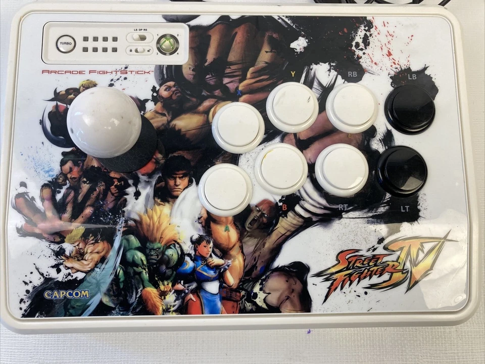 Mad Catz Street Fighter IV 4 Xbox 360 Arcade Fightstick Controller 4718 EUC - Image 2 of 4