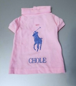 Polo Ralph Lauren Mesh Cotton Pony Logo Dog Pink Polo Shirt Outfit Sz S M 7 9lbs Ebay