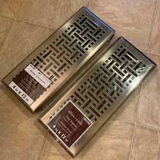 Allen Roth 4 In X 14 In Matte Black Floor Register For Sale