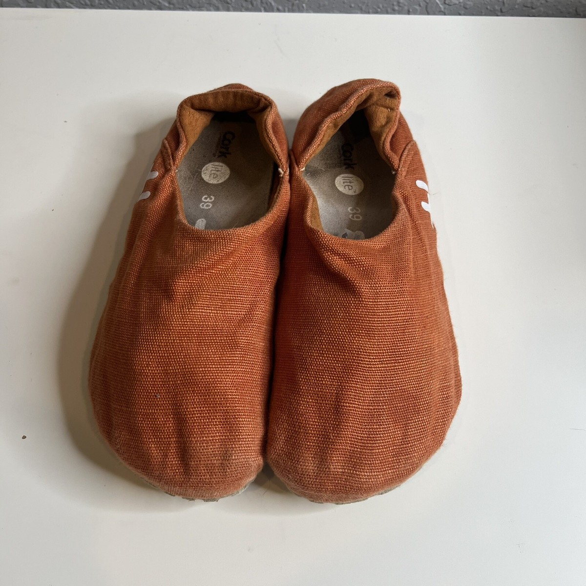 OTZ 300GMS Shoes 39 Cork Lite Footbed Coral Arencio Fabric