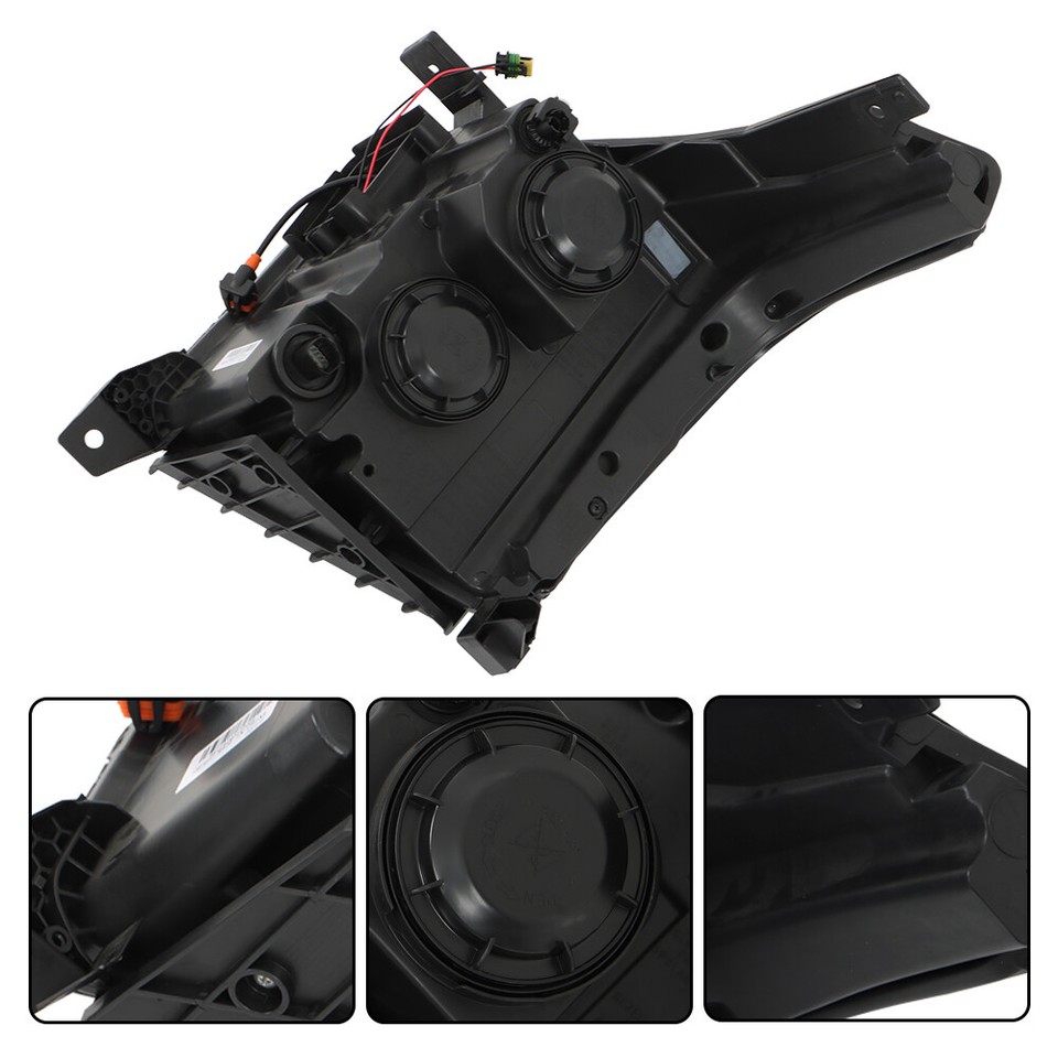 Black For 20152020 GMC Yukon XL HID Headlight W/o Ballast+Blub