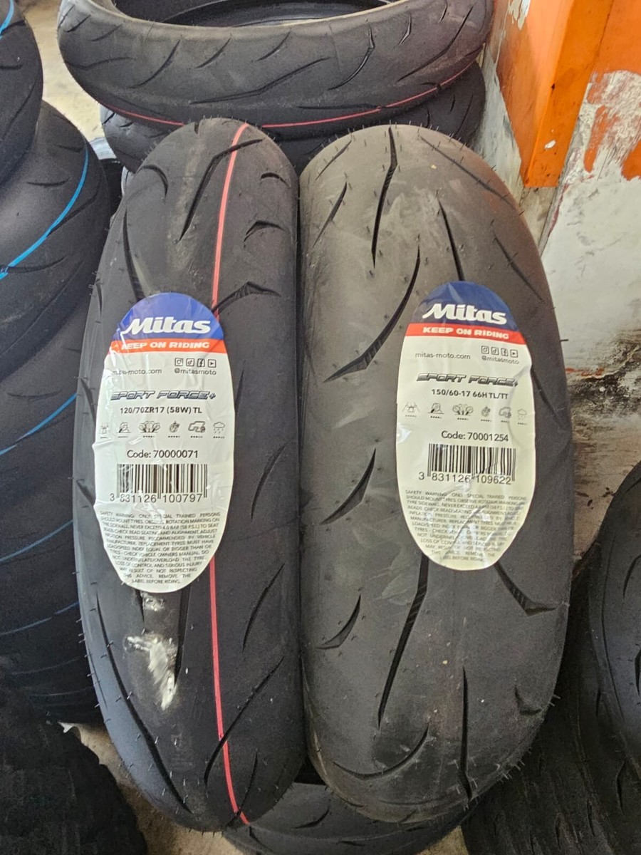 Mitas SportForce Plus 120/70-ZR17 58W 150/60-ZR17 66W - Foto 5
