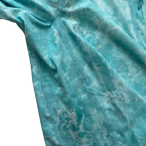 Coolibar Kids Andros Beach Fishing Pool Hoodie Teal UPF 50+ Sun Shirt Full Cover - Picture 8 of 14