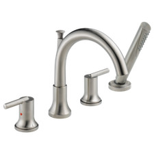 Delta Trinsic Roman Tub Faucet Trim Stainless...