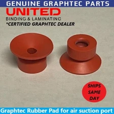 Graphtec Air Suction Cups - Rubber Pad for air suction port 2 pair Authentic New