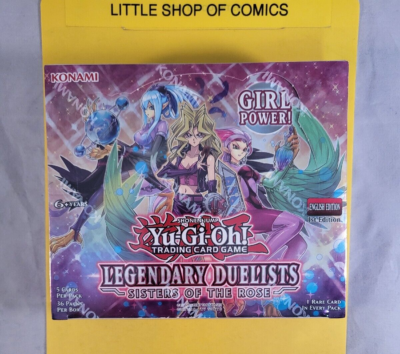 YuGiOh Booster Pack Yu-Gi-Oh! Legendary Duelists: Sisters Of The Rose  Booster Pack - Sealed, Features Mai Valentine Legendary Duelists Sealed Pack
