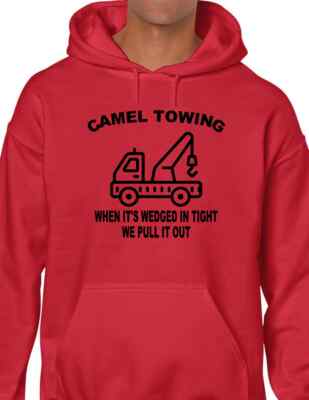 Camel Towing Hoodie Funny Adult Humor Rude Truck Tow Sex Gross Hooded Sweatshirt