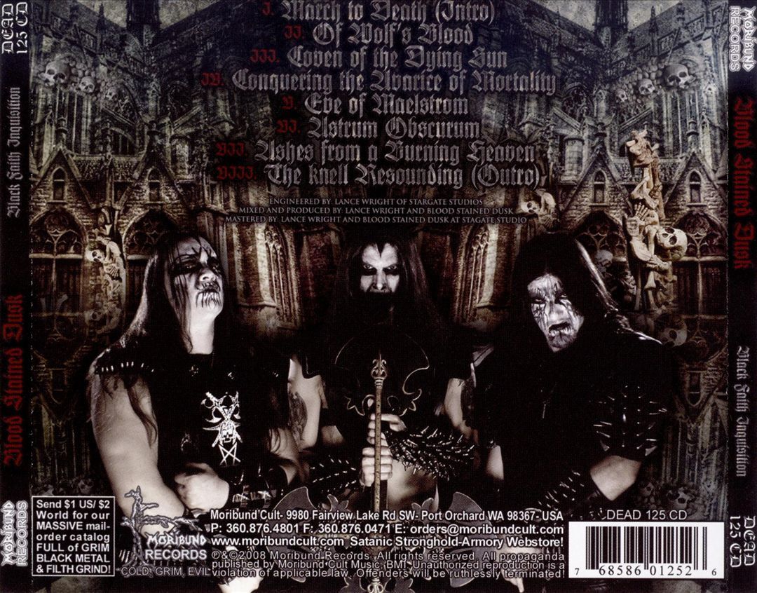 BLOOD STAINED DUSK BLACK FAITH INQUISITION NEW CD 768586012526 | eBay