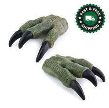 Dinosaur Claws Toys 2PCS Jurassic Rubber Realistic Velociraptor Claws kids Adult