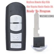Keyless Remote Key Fob for Toyota Yaris Yaris IA 2017 2018 2019 2020 WAZSKE13D01