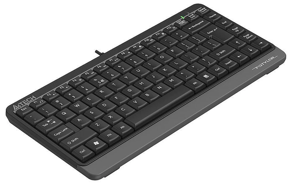 FK11 Compact Wired USB Keyboard, Black - FK11 (GREY) - Image 3 of 4