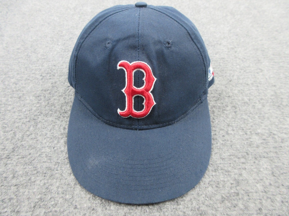 Boston Red Sox Hat Cap Strap Back Blue Red Logo OC Sports MLB