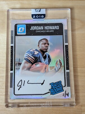 Jordan Howard 2018 Panini Honors 2016 Donruss Optic Rated Rookie Auto 1/4