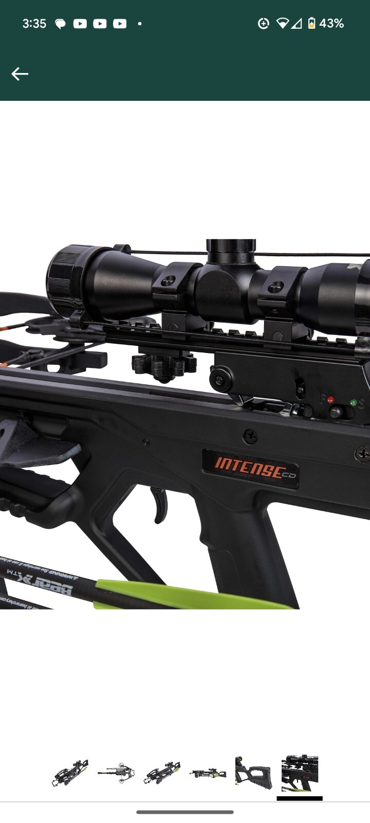 Bear X Intense CD Crossbow Black eBay