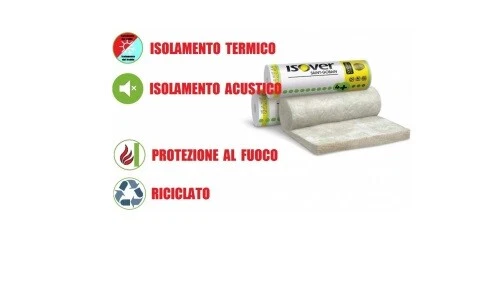 ITALFROM Pannello Arrotolato in Lana di Vetro(70mm) per Isolamento Termico/Acustico 12mq