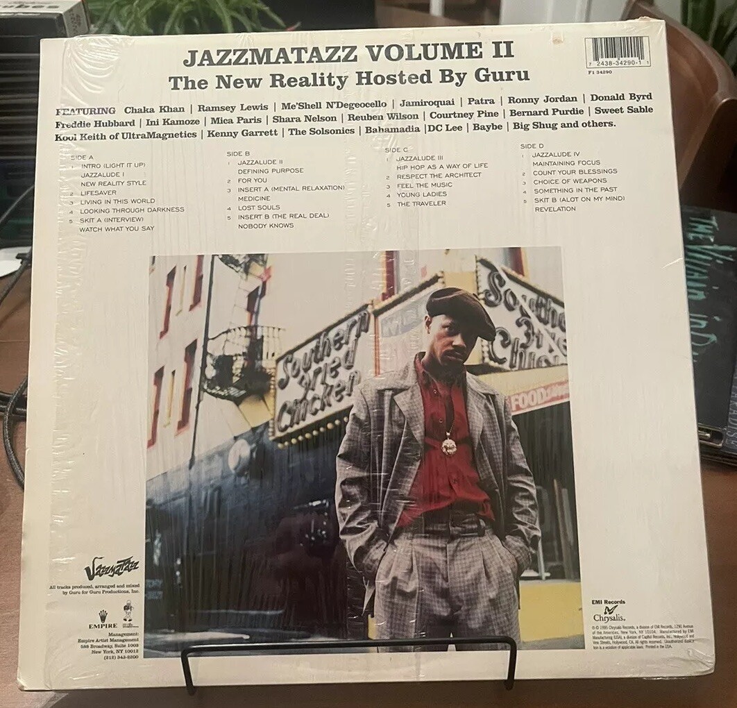 Guru Jazzmatazz Vol. II The New Reality 2 Double Lp Shrink