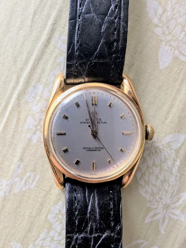 Vintage Rolex RARE Oyster  6090 Bombay Yellow Gold