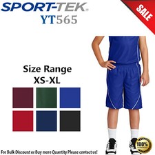 Sport-Tek Youth PosiCharge Moisture Wicking Mesh Reversible Spliced Short YT565