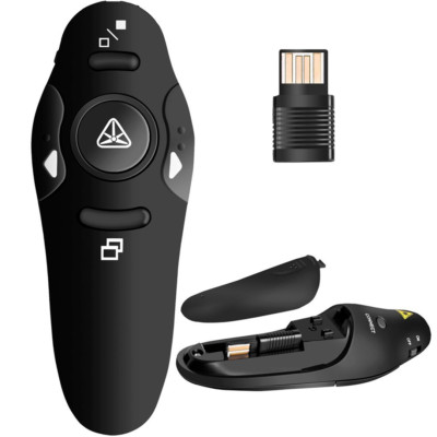 2.4GHz Remote Control Wireless Presenter PPT Red Laser Clicker Pen Plug And Play