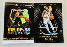 (2) Jaren Jackson Jr 2019-20 Panini Noir Icon & Association Edition Gold /10 Set