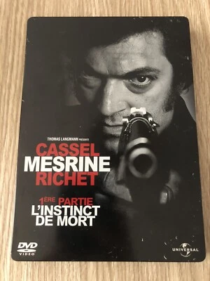 FILM MESRINE L’INSTINCT DE MORT 1ère PARTIE STEELBOOK EDITION COLLECTOR DVD RARE - Photo 1/3