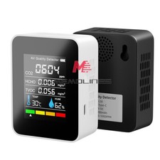 Portable CO2 Meter Temperature Humidity Detector Air Quality Monitor TVOC HCHO