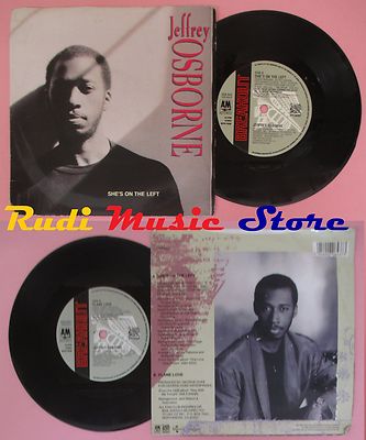 LP 45 7'' JEFFREY OSBORNE She's on the left Plane Love 1988 UK A&M no cd mc dvd