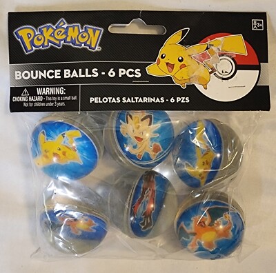 Pokemon Bouncy Balls Pikachu Charizard Meowth Yveltal - Designware 2014
