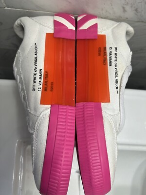 ayatfエクリュ38 Off-White Virgil Abloh Women's Low Top Leather Sneakers Size