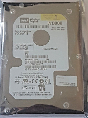 Wd800jd 80 GB SATA Western Digital WD800JD-80LSA0 7200rpm 8MB HDD 3.5 ...