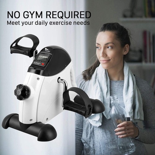 Compact Under Desk Bike Exerciser with Adjustable Resistance and LCD Display - Picture 9 of 9