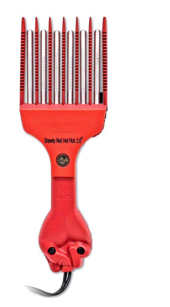 Shawty Red Hot Pick Electric Beard & Natural Hair Styling Tool