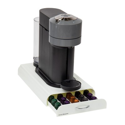Mind Reader Single Serve Pod Drawer, 2''H x 15''W x 9-1/4''L, White,30 single pods