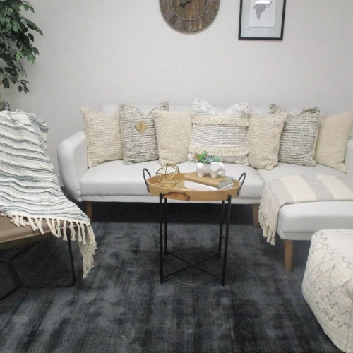 Nueva alfombra viscosa de lujo con telar de mano 8X10 alfombra lisa, anudada a mano arte seda alfombra Foto 2 de 4